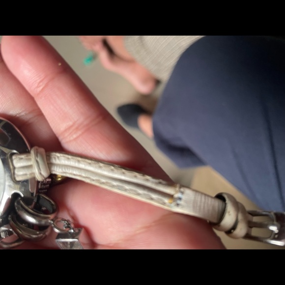 Storm watch. White leather strap. Charm bracelet watch. Used - Picture 7 of 7